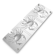 Load image into Gallery viewer, Aluminum Injection Soft Plastic Lure Multi-Cavitiy Mold For Saltwater Bait 3D Crab 2"  (3-Cavities)