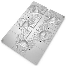 Load image into Gallery viewer, Aluminum Injection Soft Plastic Lure Multi-Cavity Mold For Fishing 3D Crab Saltwater Bait 2" (5 Cavities)