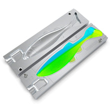 Load image into Gallery viewer, Aluminum Injection Soft Plastic Lure Mold For Big Kasiz Shad Swimbait 6&quot;