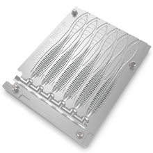 Load image into Gallery viewer, Aluminum Injection Soft Plastic Lure Multi-Cavity Mold For Fishing Bomb Shot Drop Shot Worm Bait 4" (6 Cavities)