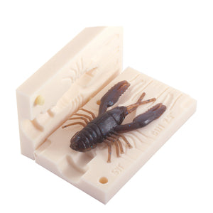Soft Plastic Crawtube Mold Crayfish Lure 2.5 Inch Bugmolds USA
