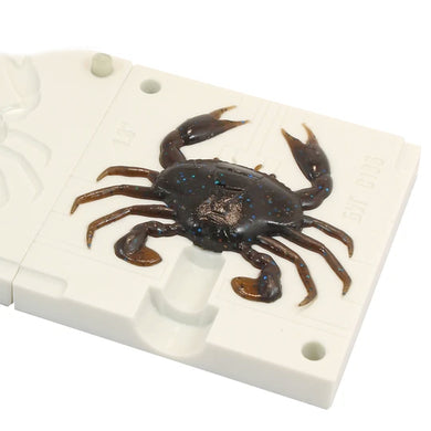 Soft Plastic Crab Fishing Lure Mold 1.8 Inch Bugmolds USA