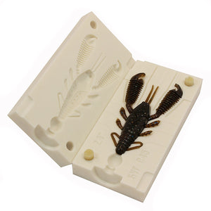 Soft Plastic Lure JDM Craw Crayfish Mold 4" Bugmolds USA