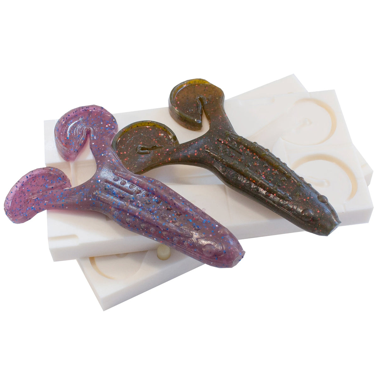 Soft Plastics Mold for 3.5 Inch frog toad type lure - 1 Cavity