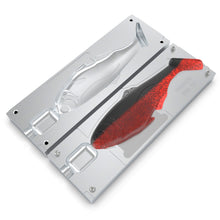 Load image into Gallery viewer, Aluminum Injection Soft Plastic Lure Mold For Fishing Battle Shad Style Swimbait - Single Cavity