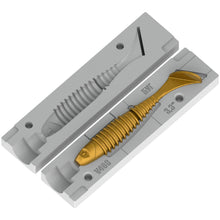 Load image into Gallery viewer, Soft Lure Injection Mold for Flex Rib Swimbait Fishing Paddle Tail Bait DIY Soft Plastic Bait