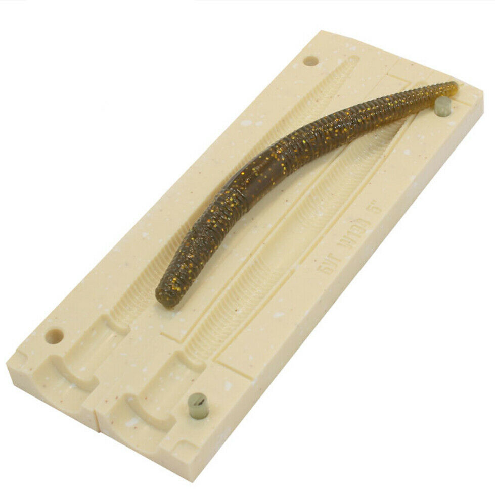 Soft Plastics Mold for 5 inch Senko Stick Worm soft lure - 1 Cavity Mold.  Bugmolds USA offers a high quality stone mold for soft plastics fishing  baits. This mold is a