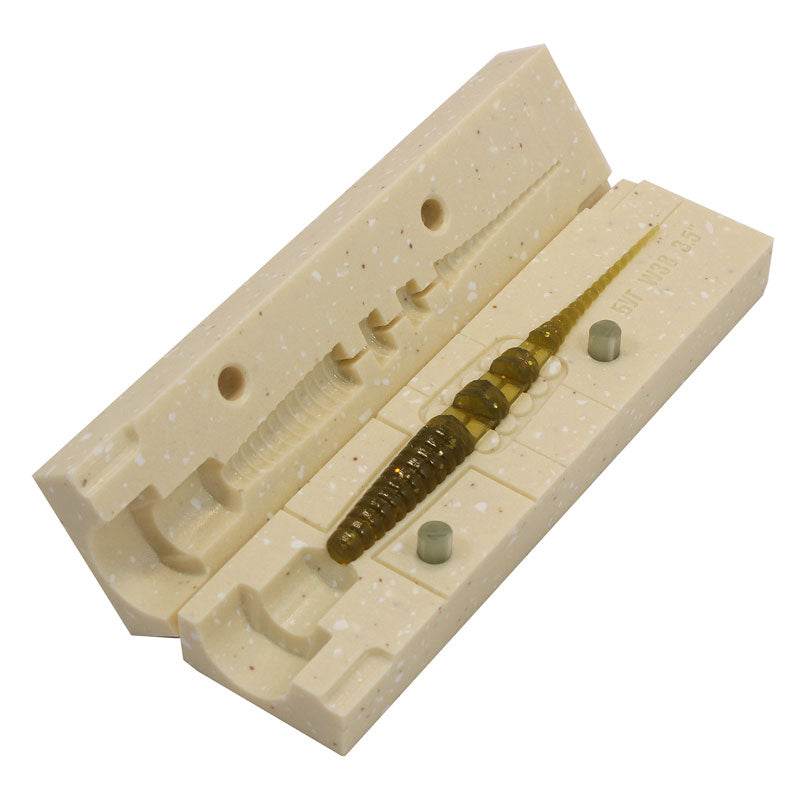Soft Plastics Mold for 2 Inch pin tail lure - 1 Cavity Mold