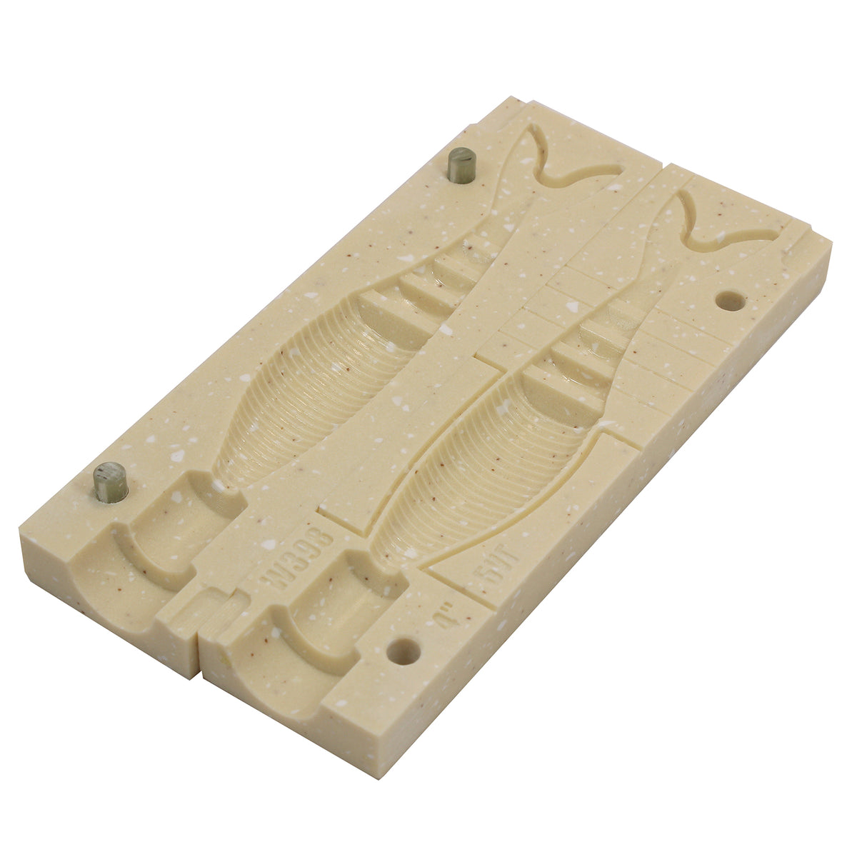Soft Plastics Mold for 4 Inch pin tail lure 1 Cavity Mold. Bugmolds