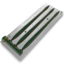 Load image into Gallery viewer, Aluminum Injection Soft Plastic Lure Multi-Cavity Mold For Fishing Trick Worm Texas Rig Bait 6.5" (3 Cavities)