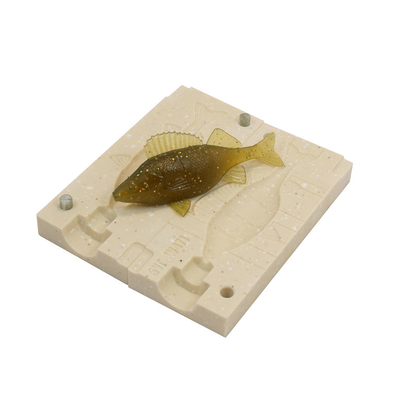 Aluminum stone plastic soft bait mold RoachFish 3,1 inch inch