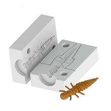 Load image into Gallery viewer, Soft Plastics Hellgramites Mold 3 in Trout and Crappie Fishing Lure Bugmolds