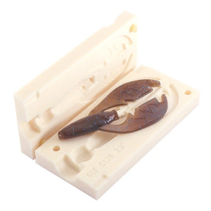 Soft Plastic Chunk Bait Mold 3.5 Inch - 1 Cavity Mold. Bugmolds USA offers  a high quality stone mold soft plastics baits. This mold is a single cavity  piece that produces one
