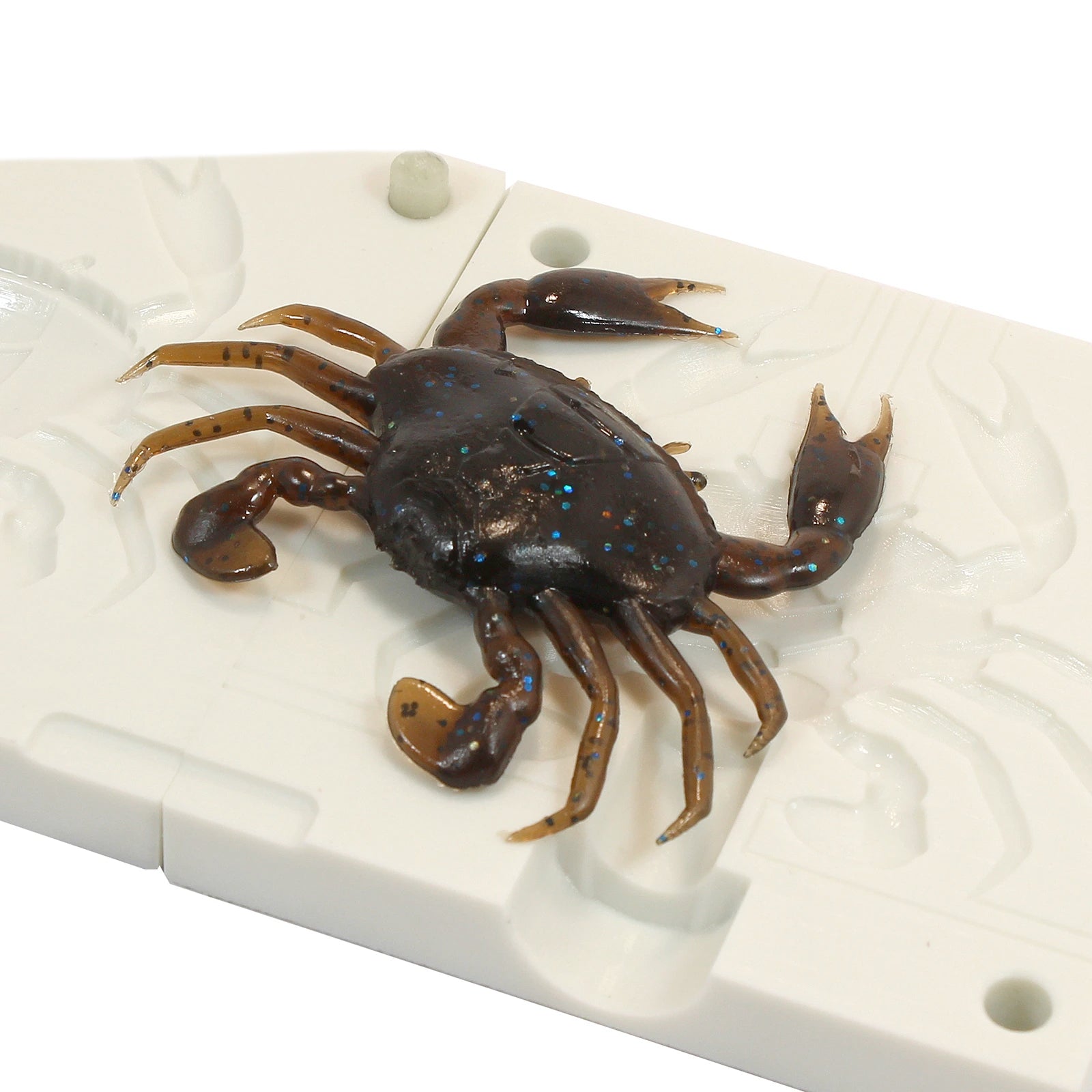 Soft Plastic Crab Fishing Lure Mold 2 Inch Bugmolds USA