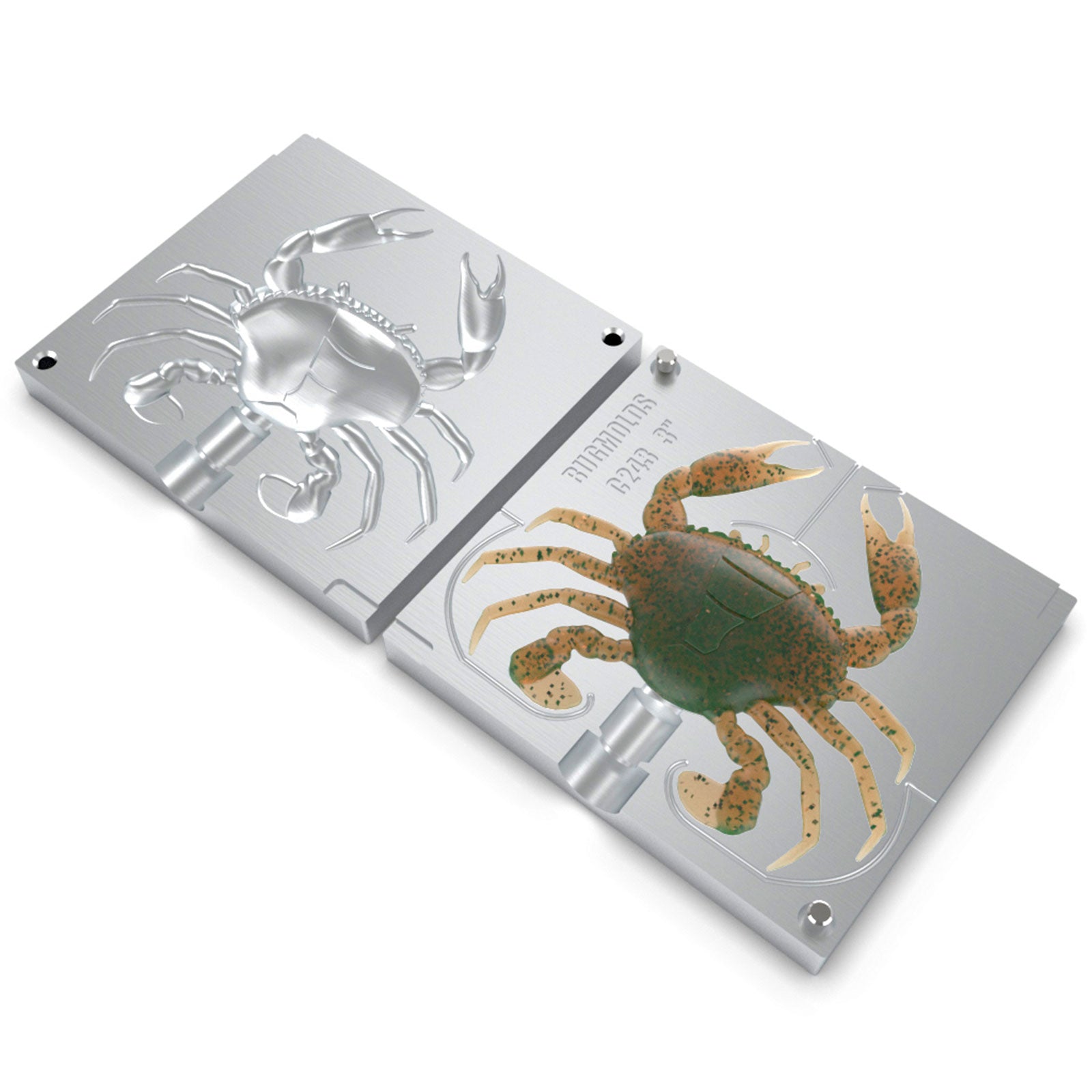 Aluminum Injection Soft Plastic Lure Mold For Fishing Saltwater 3D Cra – Bugmolds USA