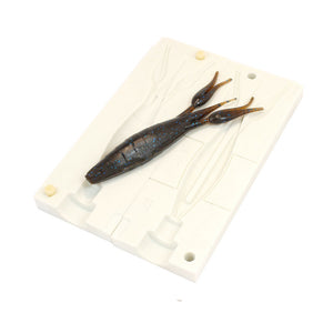 Soft Plastic Flipping Craw Bait Mold Crayfish Fishing Lure 4 Inch Bugmolds USA