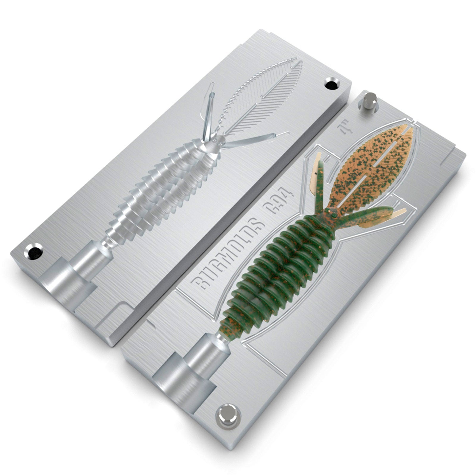 Aluminum Injection Soft Plastic Lure Mold For Fishing Beaver Flipping – Bugmolds USA