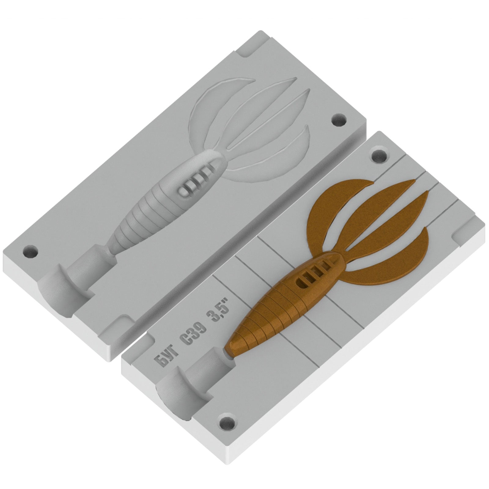 diy injection molding fishing lures Our high quality stone mold to make your favorite soft lures – Bugmolds USA