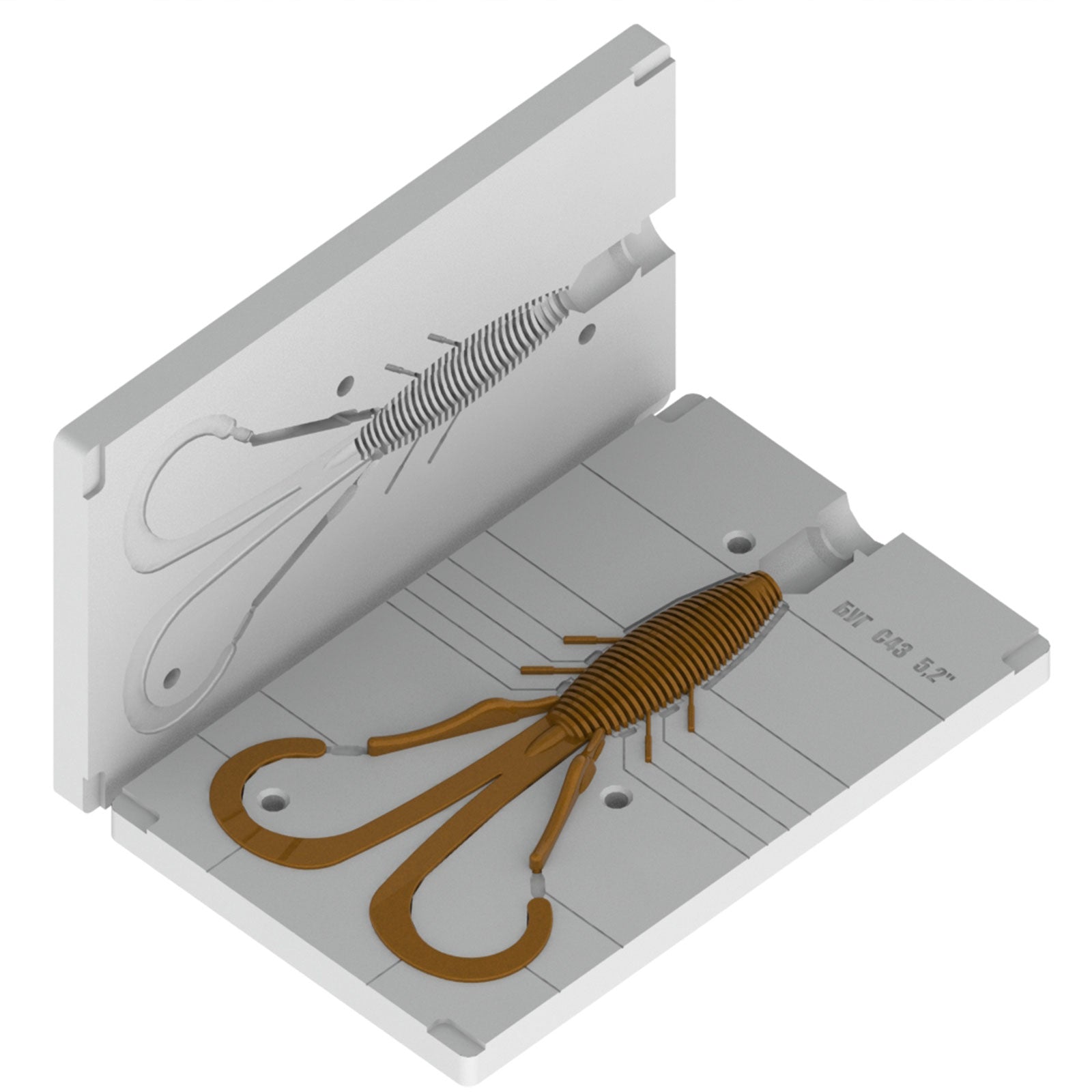 diy make plastic fishing lures Soft Lure Injection Mold for DStroyer 5.2