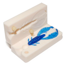 Load image into Gallery viewer, Soft Plastic Craw Bait Mold Finesse Creature Fishing Lure 2 Inch Bugmolds USA