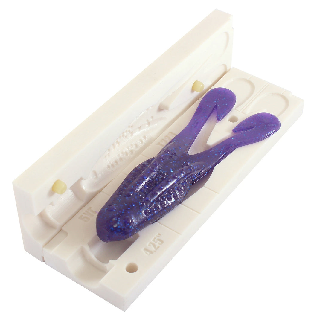 Soft Plastics Mold for 4.25 Inch Frog Toad lure - 1 Cavity Mold. Bugmolds  USA offers a high quality stone mold for soft plastics fishing baits. This  mold is a single cavity