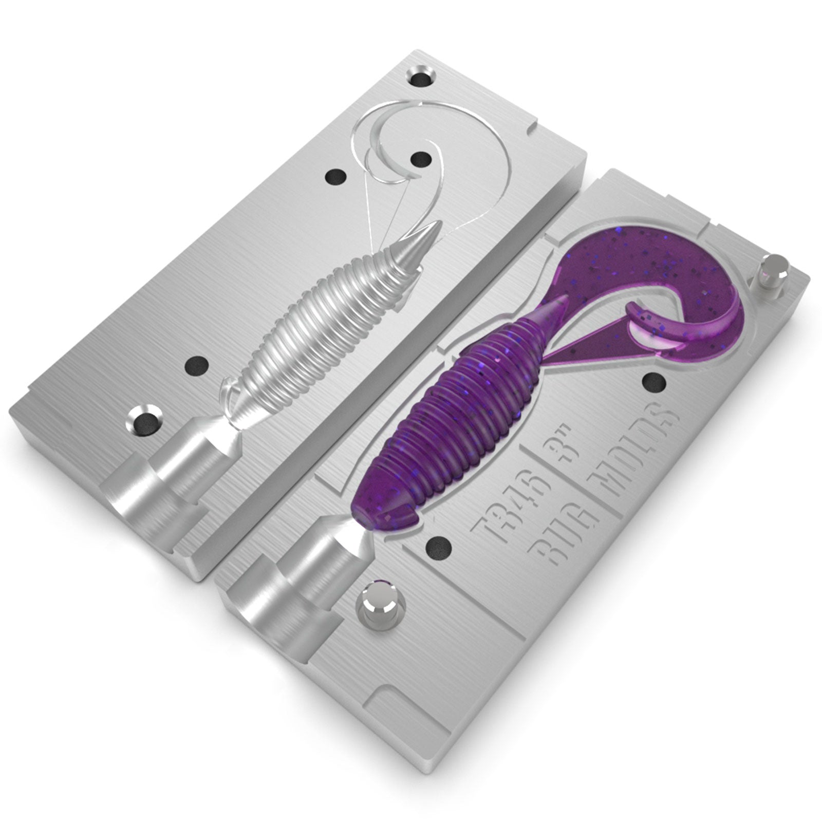 Fusionx Lure Molds Adygil 4.7" 12g Soft Plastic Fishing Lure Mold - Injection Mold For Making Your Own Baits Cast Resin Lure Molds Fusionx Lure Molds Adygil 4.7" 12g Soft Plastic Fishing Lure Mold - Injection Mold For Making Your Own Baits Cast Resin Lure Molds