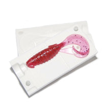 Load image into Gallery viewer, Soft Plastic Lure Mold Twister Grub Curly Flapper Tail 4 Inch Bugmolds USA