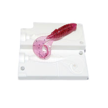 Load image into Gallery viewer, Soft Plastic Lure Mold Twister Grub Curly Flapper Tail 4 Inch Bugmolds USA