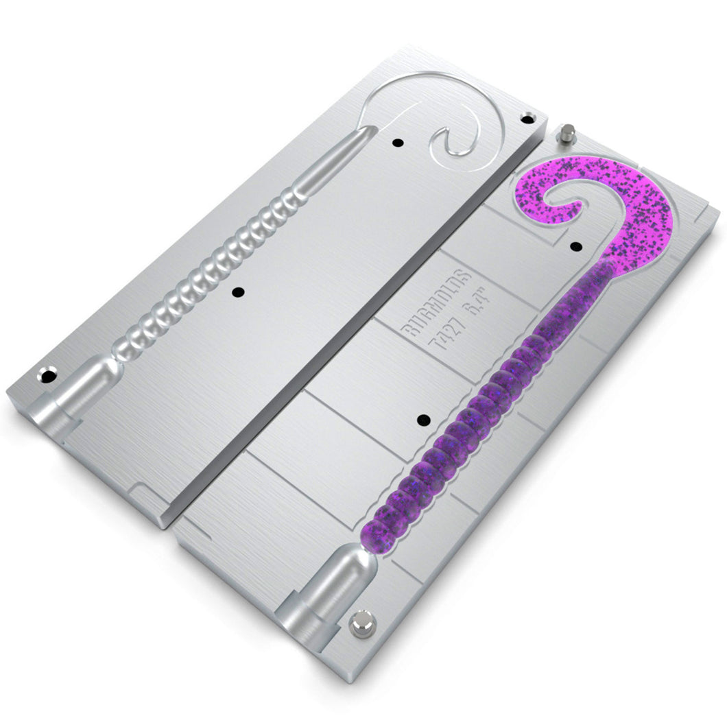 thumbnail interactive-video image 1 of Soft Plastic Lure Mold – Chunk Style – For Freshwater & Saltwater Fishing 1 of 3