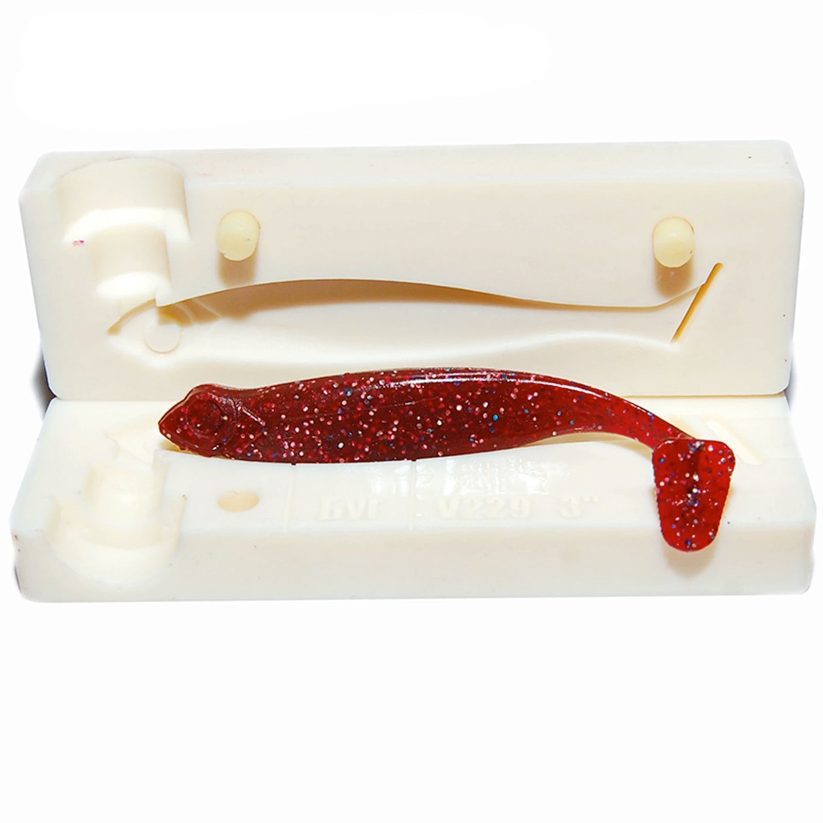 Soft Plastics Mold for 3.8 inch Swimbait paddle tail soft lure - 1 Cavity  Mold. Bugmolds USA offers a high quality stone mold for soft plastics  fishing baits. This mold is a