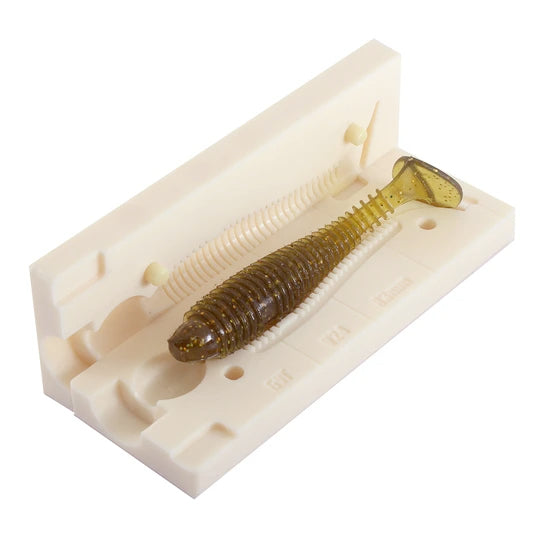 Soft Plastics Mold for 3.8 inch Swimbait paddle tail soft lure - 1 Cavity  Mold. Bugmolds USA offers a high quality stone mold for soft plastics fishing  baits. This mold is a