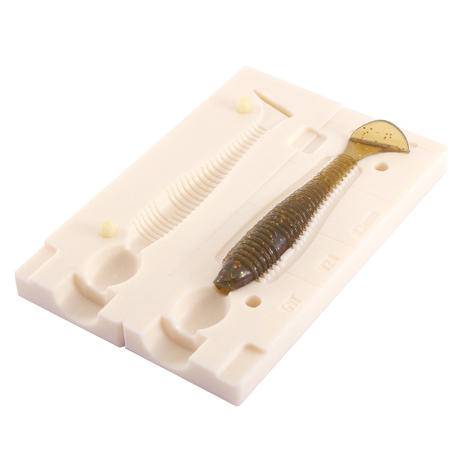 Buy Bugmolds USA Soft Plastic Lure Swimbait Mold Paddle Tail 3.3 Inch  Plastisol Injection Tool for Fishing Lures Making V24-S Online at  desertcartINDIA