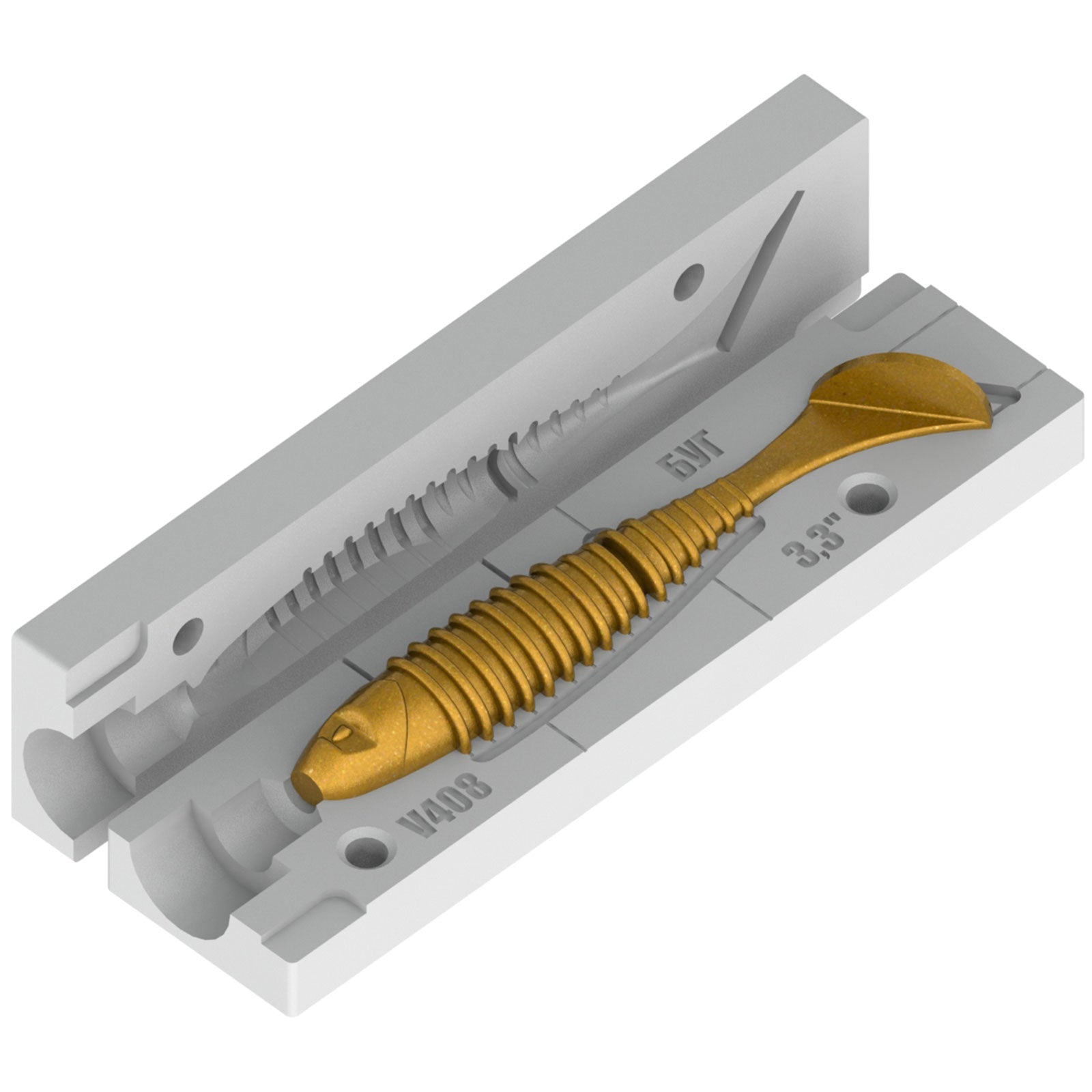 Our high quality stone mold to make your favorite soft lures – Bugmolds USA