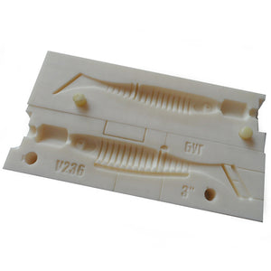 Soft Lure Injection Mold for Flex Rib Swimbait Fishing Paddle Tail Bait DIY Soft Plastic Bait