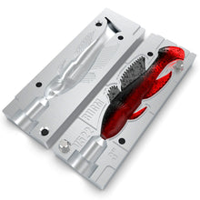 Load image into Gallery viewer, Aluminum Injection Soft Plastic Lure Mold For Fishing Goby Swimbait 3.5&quot; - Single Cavity