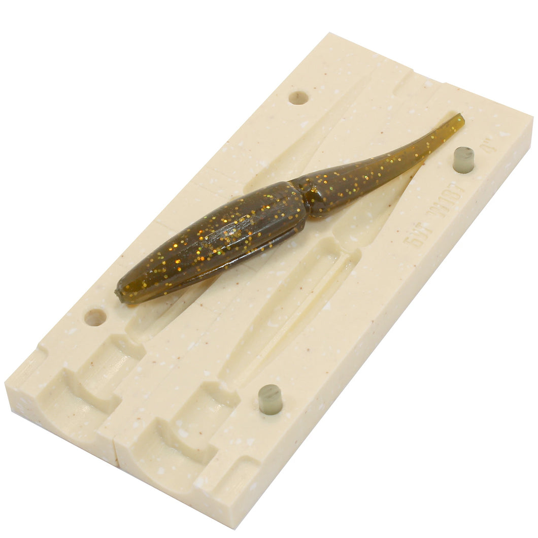 Soft Plastic Slug Worm Mold 5 Inch Bugmolds USA