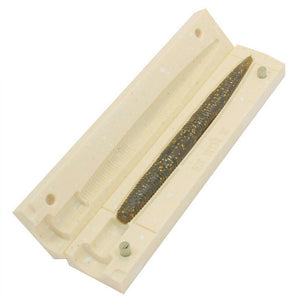Soft Plastics Mold for 5 inch Senko Stick Worm soft lure - 1 Cavity Mold.  Bugmolds USA offers a high quality stone mold for soft plastics fishing  baits. This mold is a