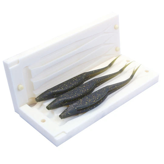 Soft Plastic Fluke Bait Multi-Cavity Mold 4 inch Jerkbait Lure Bugmolds USA