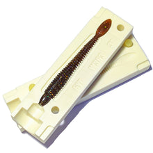 Load image into Gallery viewer, Soft Plastic Ribbed Worm Mold Stick Bait 3.5 Inch Bugmolds USA