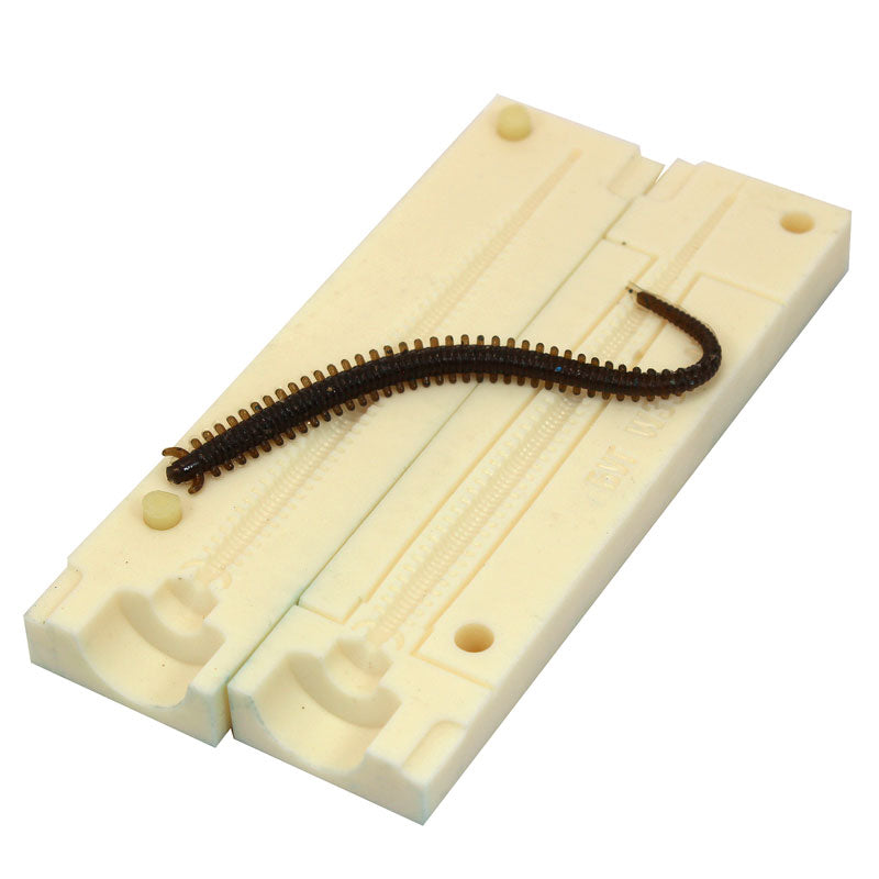 Soft Plastic Drop Shot Sandworm Mold 4 Inch Bugmolds USA